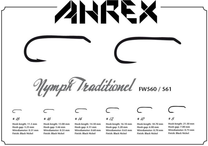 Hovedbilde Ahrex FW560 Nymph Traditional Barbed
